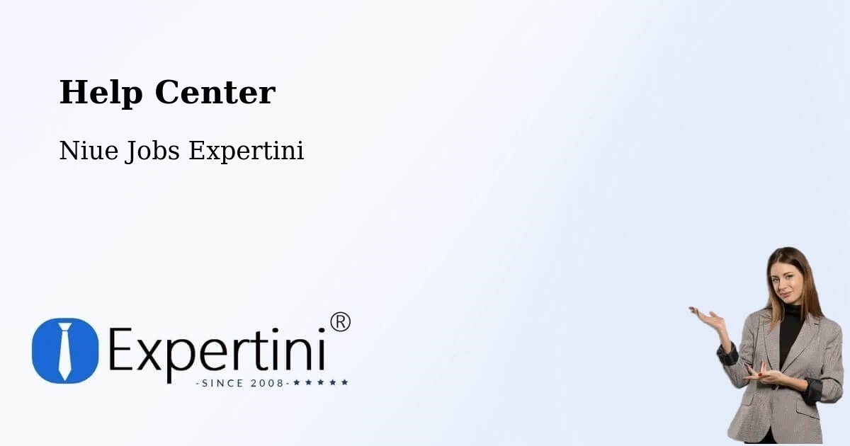 Help Center – Niue - Niue Jobs Expertini